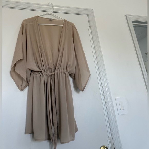Time and Tru Other - Time and Tru Light Tan Swimsuit Coverup